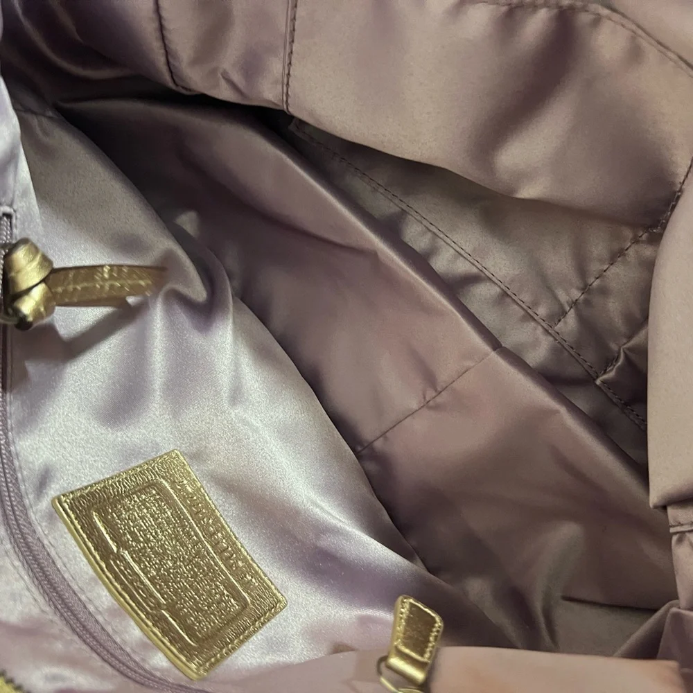 Coach metallic gold